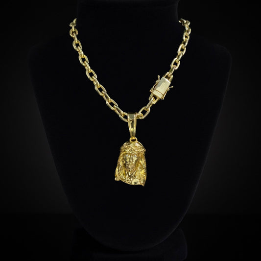 Cadena Candado Cristo Rey 8mm